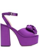 Miu Miu Platform Sandals - Purple