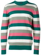 Diesel Colour-block Striped Sweater - Green