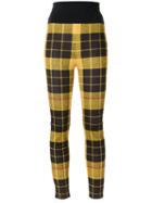 Gloria Coelho - Knit Skinny Trousers - Women - Polyester/spandex/elastane - 42, Yellow/orange, Polyester/spandex/elastane