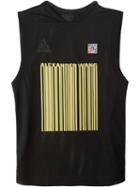 Alexander Wang Logo Barcode Basketball Tank Top, Men's, Size: 46, Black, Polyester