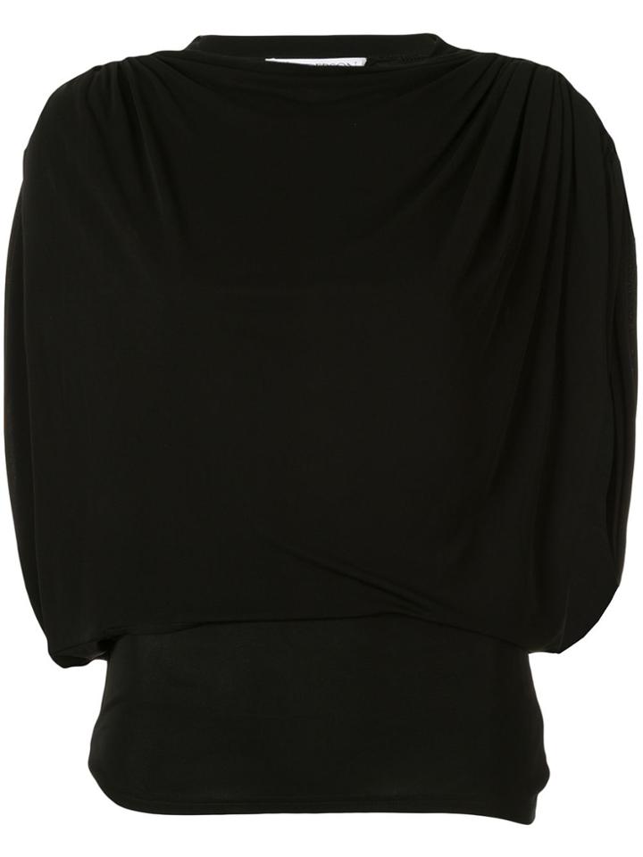 Jw Anderson Draped Sleeves Top - Black