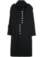 Yohji Yamamoto Button Up Raincoat - Black