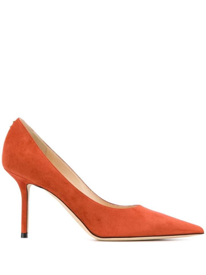 Jimmy Choo Love 85mm Jc Logo Pumps - Orange