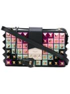 Salar - Studded Shoulder Bag - Women - Leather/suede/metal - One Size, Black, Leather/suede/metal
