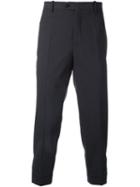 Neil Barrett Cropped Trousers, Men's, Size: 46, Grey, Polyester/polyurethane/rayon/wool