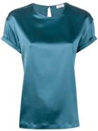 Brunello Cucinelli Round Neck Casual T-shirt - Blue