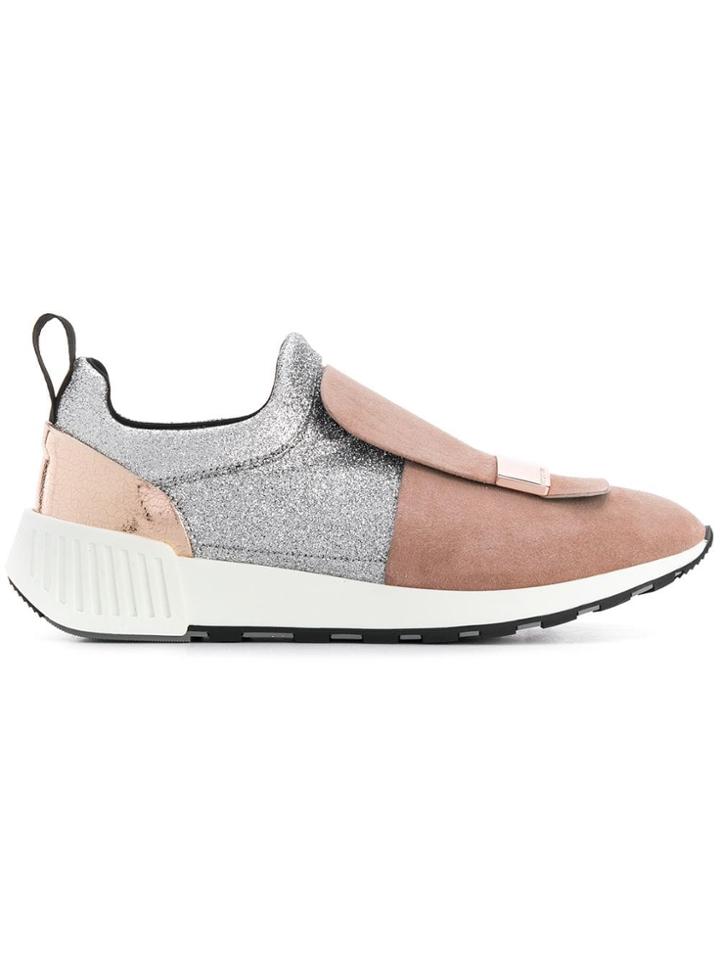 Sergio Rossi Sr Milano Sneakers - Nude & Neutrals