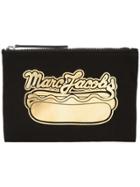 Marc Jacobs Logo Hot Dog Print Clutch - Black