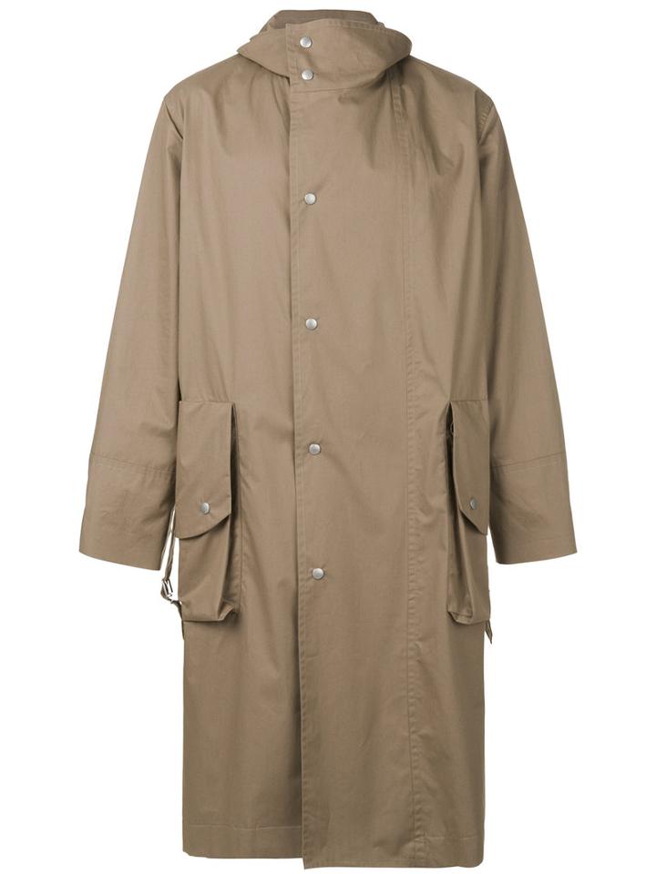 Maison Margiela - Button-up Trench Coat - Men - Cotton/polyurethane/viscose - 50, Nude/neutrals, Cotton/polyurethane/viscose