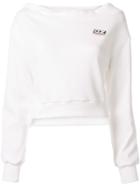 Ground Zero Logo Patch Sweatshirt - White