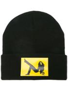 Calvin Klein Jeans Est. 1978 Brooke Shields Patch Beanie - Black