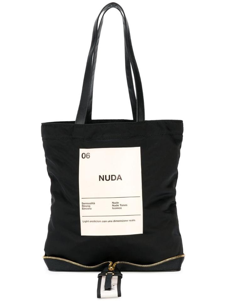 Nº21 Nuda-print Shopper Bag - Black