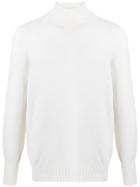 Drumohr Roll-neck Long Sleeve Jumper - White