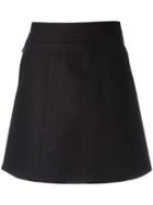 Diesel Black Gold Side Zip A-line Skirt, Women's, Size: 40, Cotton