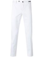 Pt01 Tapered Trousers, Men's, Size: 50, White, Cotton/elastodiene