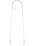 Eddie Borgo Pavé Frond Necklace, Women's, Grey, Crystal/silver