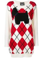 Boutique Moschino Scotty Dog Sweater Dress - Nude & Neutrals