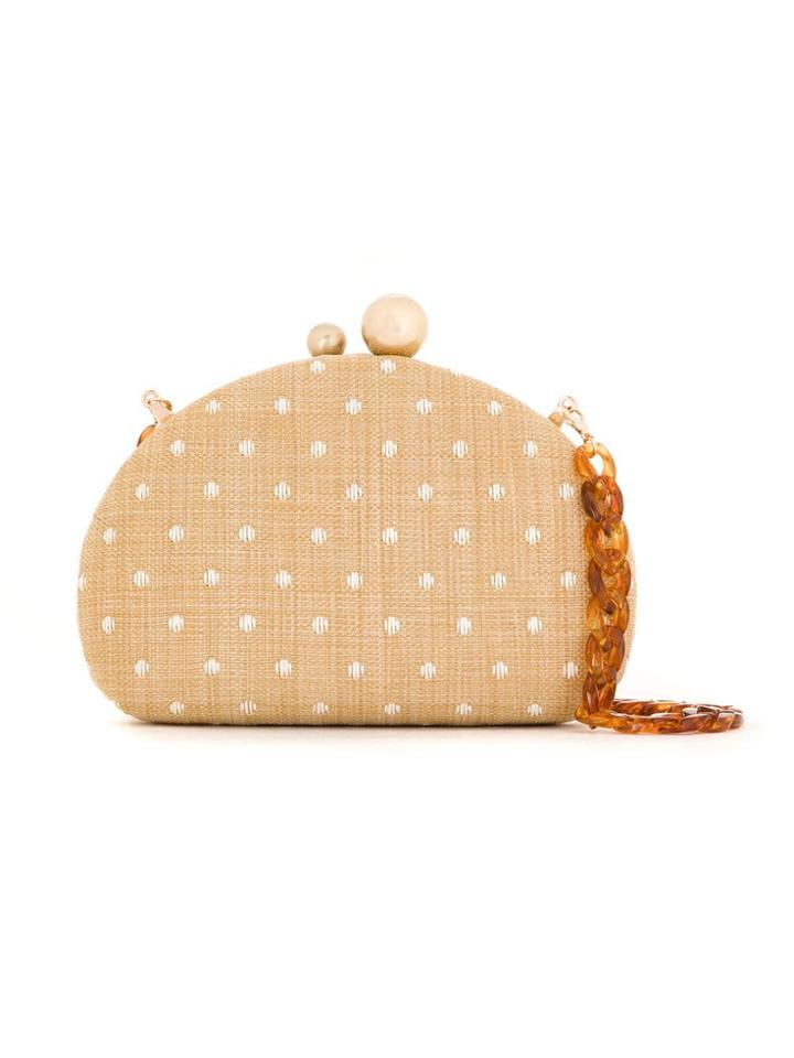 Isla Polka Dotted Shoulder Bag - Neutrals