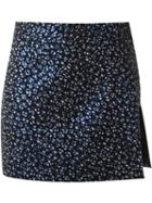 Giuliana Romanno Abstract Print Skort, Women's, Size: 40, Black, Cotton/lurex/polyester
