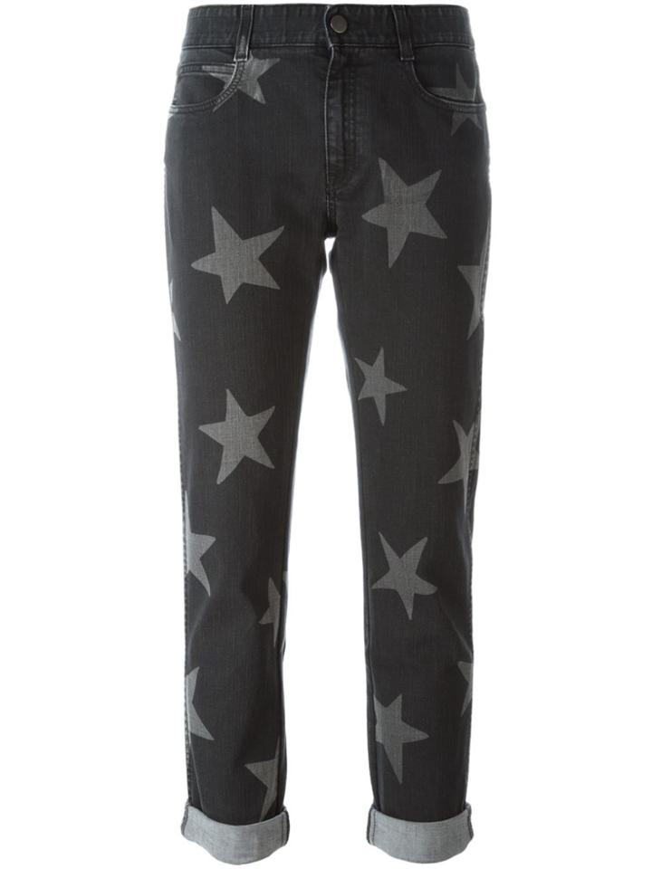 Stella Mccartney Star Print Jeans - Black