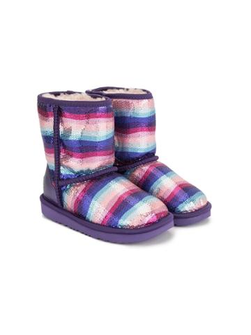Ugg Australia Kids Sequin Striped Boots - Purple