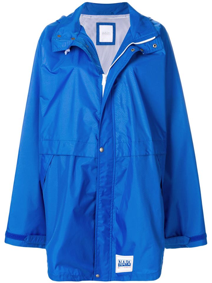 Napa By Martine Rose Long Waterproof Coat - Blue