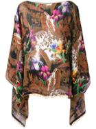 Etro - Floral Print Blouse - Women - Silk/wood/glass - One Size, Women's, Silk/wood/glass