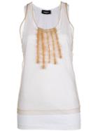 Dsquared2 Ruffle-trimmed Tank Top - Nude & Neutrals