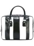 Comme Des Garçons Comme Des Garçons Striped Large Tote, Women's, Black