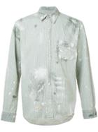 Nsf - Striped Shirt - Men - Cotton - L, White, Cotton