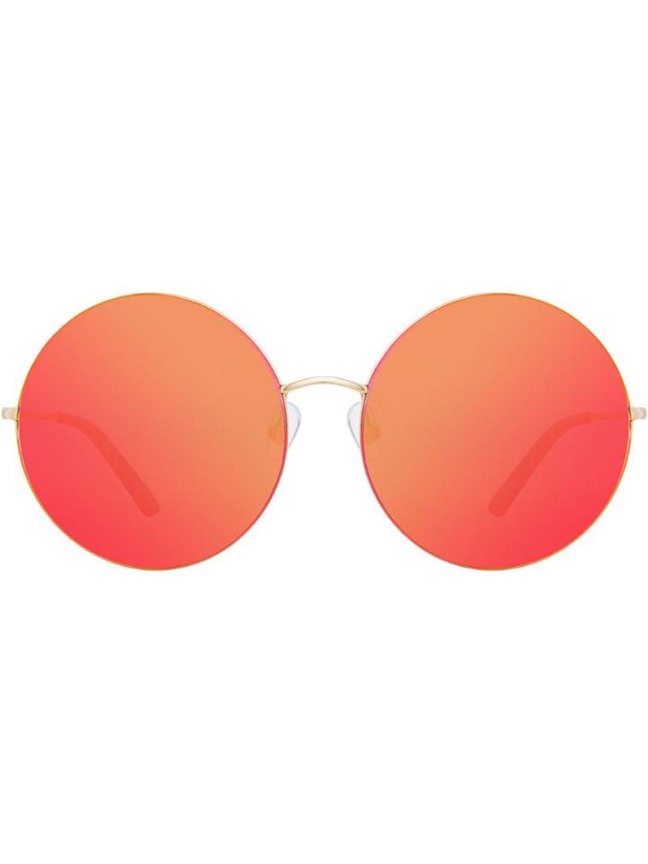 Linda Farrow Round Tinted Sunglasses - Orange