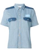 Calvin Klein Jeans Two-tone Denim Shirt - Blue