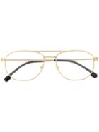 Versace Eyewear Square Frame Glasses - Gold