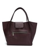Mara Mac Leather Tote - Pink & Purple