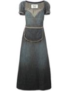 Apron Detail Denim Dress, Women's, Size: Small, Green, Walter Van Beirendonck Vintage