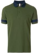 Sun 68 Stripe Sleeve Polo Shirt - Green