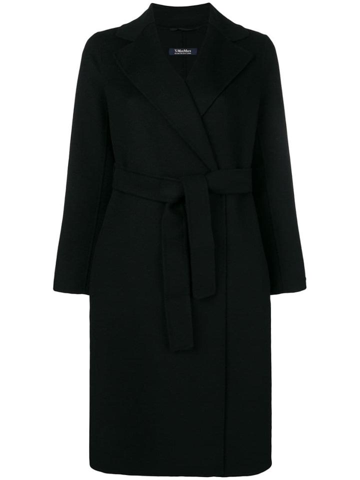 's Max Mara Single-breasted Fitted Coat - Black