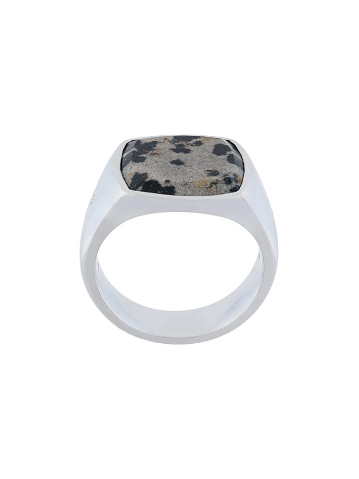 Tom Wood Cushion Top Ring - Metallic