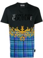 Versace Jeans Couture Blue Check T-shirt - Black
