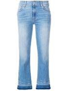 7 For All Mankind Illusion Cropped Jeans - Blue
