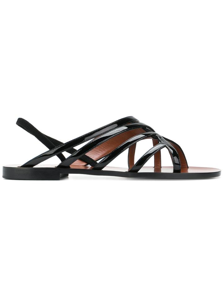 David Beauciel Multi-strap Sandals - Black