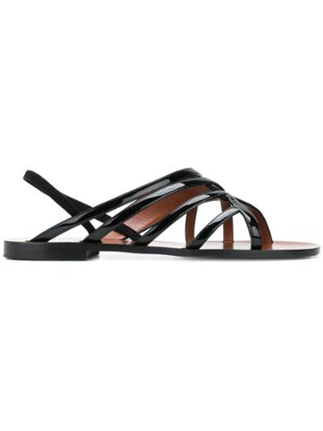 David Beauciel Multi-strap Sandals - Black