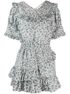 Love Shack Fancy Short Floreen Dress - Grey