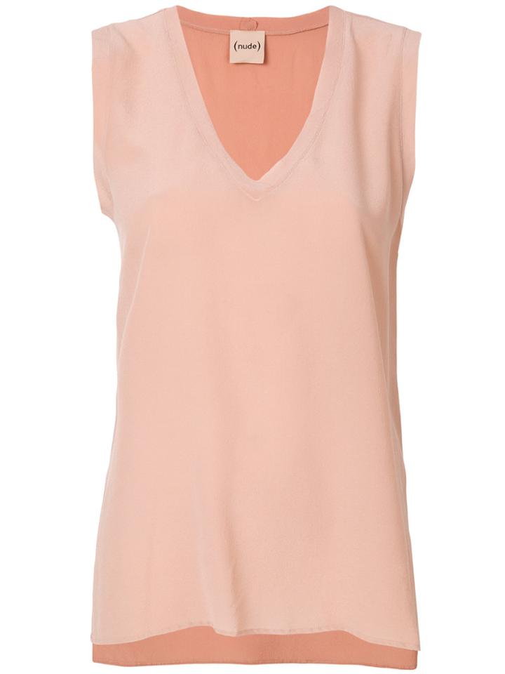 Nude V-neck Tank - Nude & Neutrals