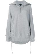 Barbara Bui Lace Detail Sweater - Grey
