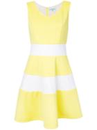 Guild Prime - Striped Mini Dress - Women - Polyester/polyurethane - 36, Yellow/orange, Polyester/polyurethane
