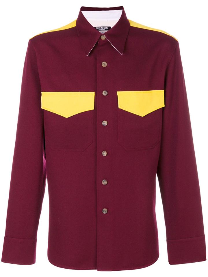 Calvin Klein 205w39nyc Pocket Detail Shirt - Red
