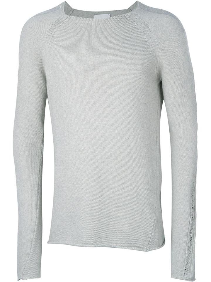 Lost & Found Rooms Crew Neck Jumper, Men's, Size: Large, Grey, Cotton