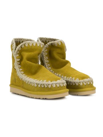 Mou Kids Summer Eskimo Boots - Green