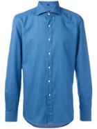 Fay Slim-fit Denim Shirt - Blue
